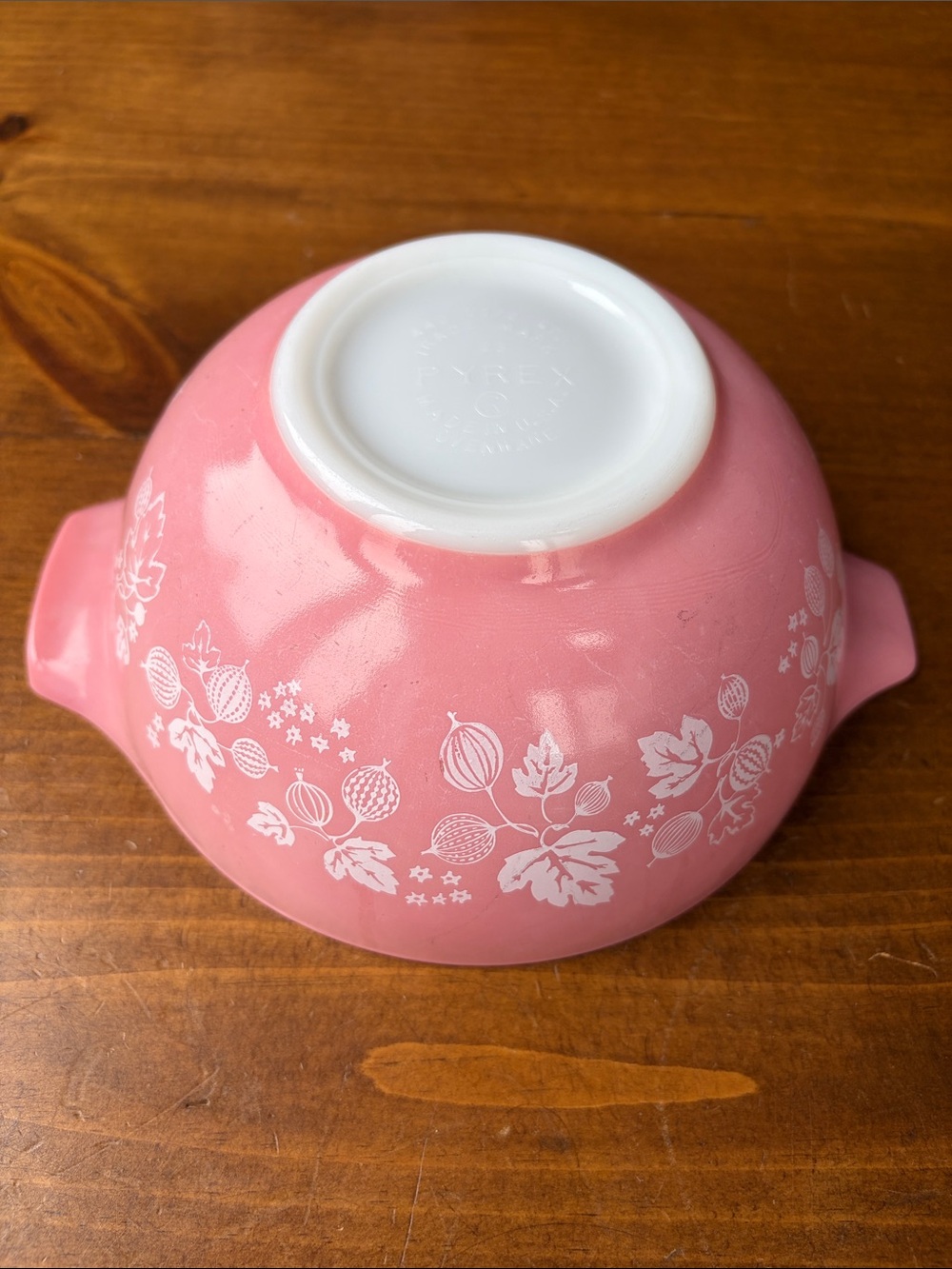 Vintage Pyrex‎ Pink Gooseberry Cinderella Mixing Bowl 442